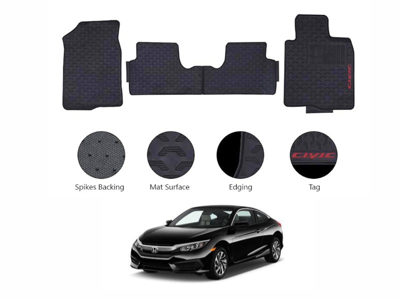 Honda Civic 2017-2022 Floor Mats - Image 3