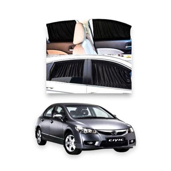 HONDA CIVIC 2008-2012 CUSTOMIZED SIDE RAILING CURTAINS
