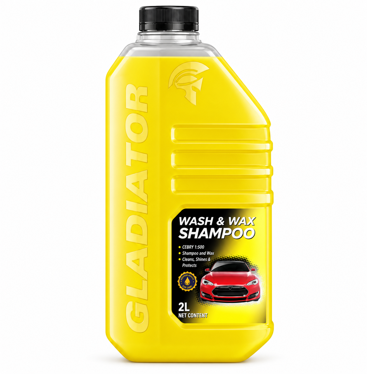 Gladiator Wash & Wax Shampoo 2L With Premium Microfibre Towel - Image 2