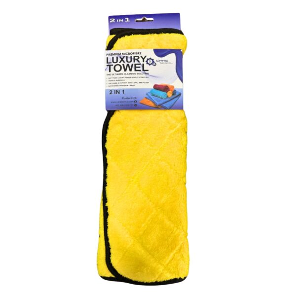 Microfibre Cleaning Towel Grey & Yellow