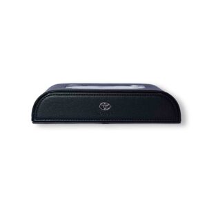 BLACK LEATHER TISSUE BOX AVAILABLE IN ALL LOGOS