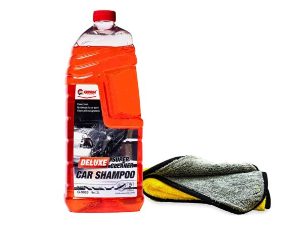 Getsun Deluxe Super Cleaner Car Shampoo 2 Liter With Premium Microfibre Towel