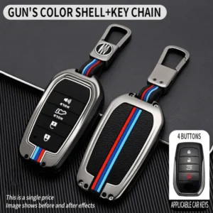 Toyota Fortuner Metal Key Cover 4 Button