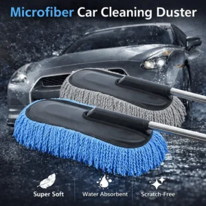 Car Cleaning Microfibre Duster With Extendable Rod